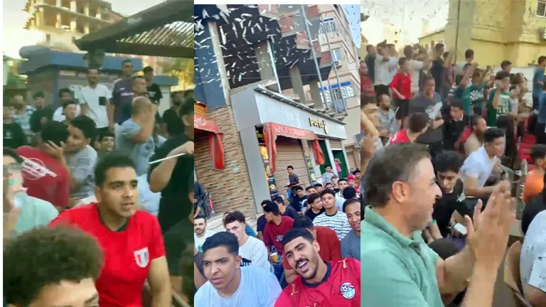 احتفالات في المنوفية بعد هدف مصر الأول في الأرجنتين - صور