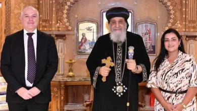 البابا تواضروس يستقبل سفير أستراليا في القاهرة بمناسبة انتهاء مهامه