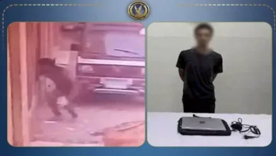 الداخلية تضبط جامع قمامة متهم بسرقة "لاب توب" طالبة في بني سويف