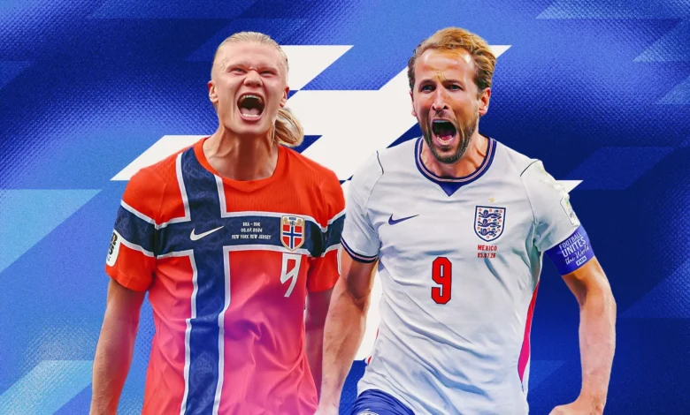 القنوات الناقلة لمباراة النرويج وإنجلترا في ربع نهائي كأس العالم 2026 وكيفية مشاهدتها عبر الإنترنت