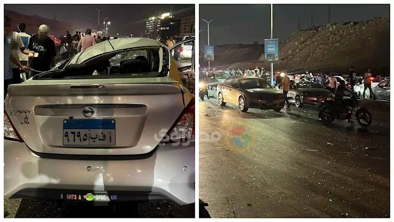 النيابة العامة تأمر بتشكيل لجنة لمعاينة حادث محور الكفراوي الذي أودى بحياة أسرة كاملة