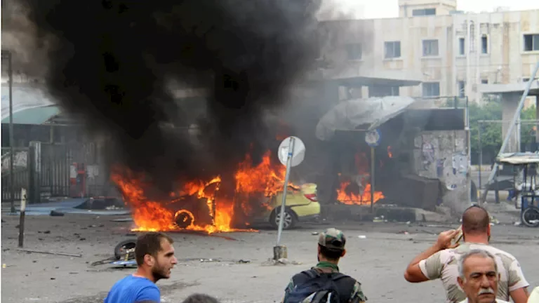 انفجار بالقرب من القصر العدلي في دمشق يؤدي إلى إصابة 15 شخصًا 1 انفجار بالقرب من القصر العدلي في دمشق يؤدي إلى إصابة 15 شخصًا