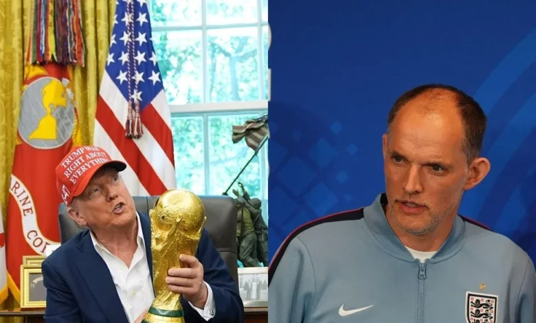 ترامب يهاجم خطة مدرب منتخب إنجلترا.. وتوخيل يرد بسخرية (فيديو) 1 ترامب يهاجم خطة مدرب منتخب إنجلترا.. وتوخيل يرد بسخرية (فيديو)