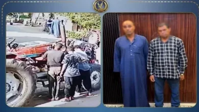 جار يسقط بعد اعتدائه على طفل في طوخ مما أدى لإصابته بشرخ في الجمجمة بسبب رن الجرس