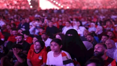 جماهير الكرة المصرية تتفاعل مع مباريات المنتخب في فان زون العاصمة الإدارية