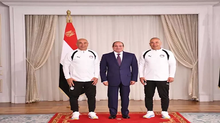 حسام حسن يشكر الرئيس السيسي على دعمه في رسالة فيديو