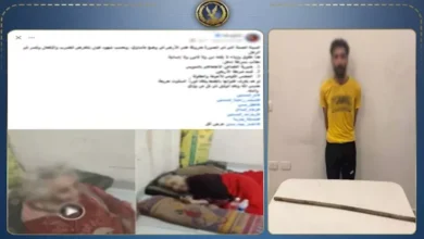 حلاق يعتدي على والدته المسنّة بعصا خشبية في السويس والداخلية تلقي القبض عليه