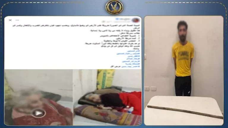 حلاق يعتدي على والدته المسنّة بعصا خشبية في السويس والداخلية تلقي القبض عليه