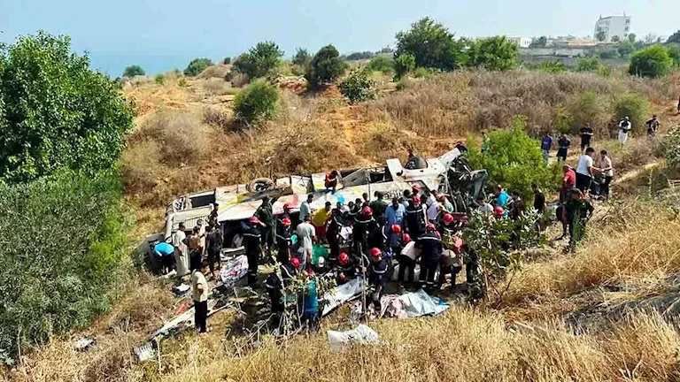 رئيس الجزائر يعلن الحداد 3 أيام على ضحايا حادث حافلة بومرداس