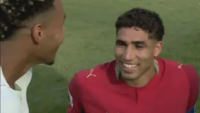 رد فعل أشرف حكيمي بعد الهزيمة أمام فرنسا يثير الجدل (صور)