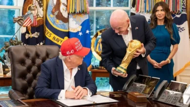 رويترز: ترامب يتواصل مع إنفانتينو لمناقشة طرد اللاعب الأمريكي بالوغون 3 رويترز: ترامب يتواصل مع إنفانتينو لمناقشة طرد اللاعب الأمريكي بالوغون