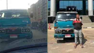 سائق يسير عكس الاتجاه ويطلق إشارة خادشة في بغداد والأمن يضبطه بالفيديو