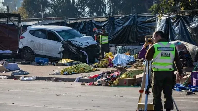 ضابط في البحرية يدهس 6 أشخاص في مدينة فينيا ديل مار التشيلية