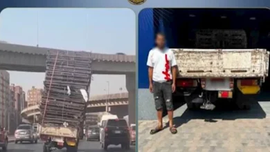 ضبط سائق بحمولة زائدة من الحديد تعرض المواطنين للخطر على الدائري في العراق