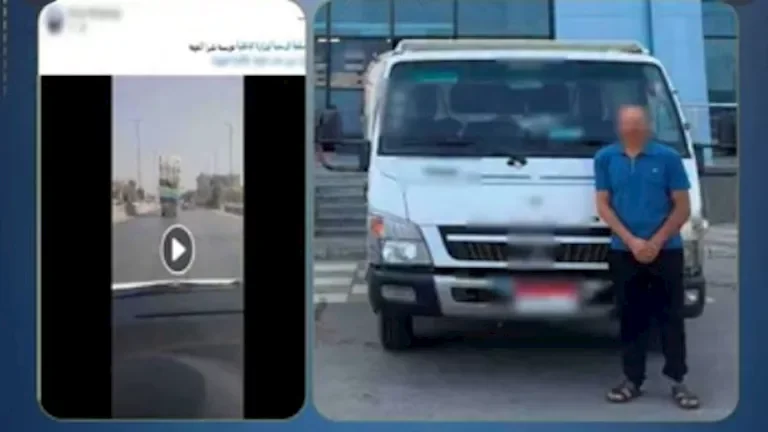 ضبط سائق نقل في القليوبية بعد تهديده حياة المواطنين بفيديو الحمولة المائلة 1 ضبط سائق نقل في القليوبية بعد تهديده حياة المواطنين بفيديو الحمولة المائلة