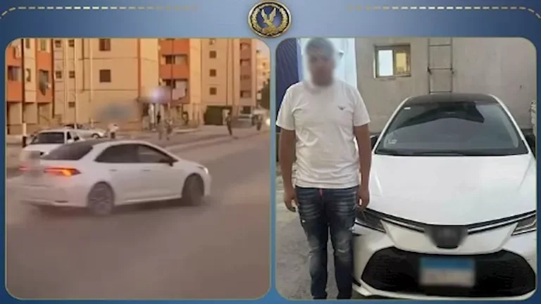 ضبط طالب يقود سيارته برعونة في العريش لزيادة المشاهدات