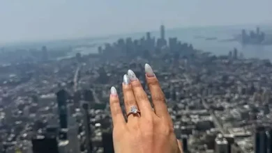 طلب زواج مميز على قمة ناطحة سحاب في نيويورك (فيديو وصور)