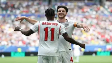 فرنسا 0 - 1 إنجلترا: ديكلان رايس يسجل الهدف الأول في المباراة 4 فرنسا 0 - 1 إنجلترا: ديكلان رايس يسجل الهدف الأول في المباراة