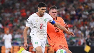 لقجع يوجه حكيمي نحو هدفنا في كأس العالم، وفقاً لعضو الاتحاد المغربي 1 لقجع يوجه حكيمي نحو هدفنا في كأس العالم، وفقاً لعضو الاتحاد المغربي