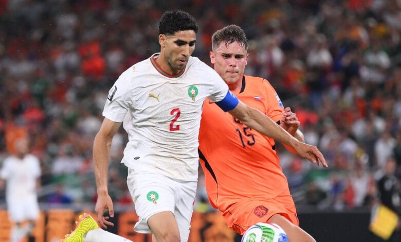 لقجع يوجه حكيمي نحو هدفنا في كأس العالم، وفقاً لعضو الاتحاد المغربي 1 لقجع يوجه حكيمي نحو هدفنا في كأس العالم، وفقاً لعضو الاتحاد المغربي