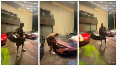 محمد رمضان يروج لأغنيته الجديدة "روح" وسط سياراته الفارهة