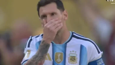 ميسي يعبر عن رد فعله بعد هدف إسبانيا القاتل في مرمى الأرجنتين (فيديو - صور) 2 ميسي يعبر عن رد فعله بعد هدف إسبانيا القاتل في مرمى الأرجنتين (فيديو - صور)