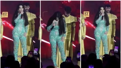 هيفاء وهبي تواجه موقفاً محرجاً في حفل غنائي بسبب "الفستان اتقطع"