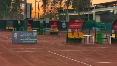 "100 لاعب يتنافسون في "مونديال مصغر" للتنس بجزيرة الورد بالمنصورة"
