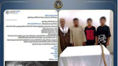 أب و3 من أولاده يتسببون في تدمير سيارة في حادثة بلطجة بسنورس في الفيوم