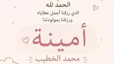 أسماء أبو اليزيد ترزق بمولودتها الأولى أمينة في خبر سعيد