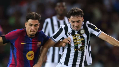 أودينيزي يوقف برشلونة عن التتويج بعد دقيقة الحداد