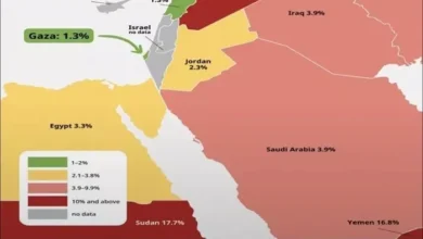 إسرائيل تعرض خريطة تشمل أجزاء من جنوب لبنان كأراضي لها