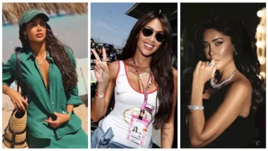 إطلالات جريئة وكاجوال لإنجي كيوان بعد رقصها مع تامر حسني (صور)