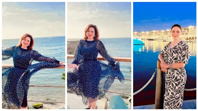 إلهام شاهين تستمتع بعطلتها الصيفية في الساحل الشمالي بالصور