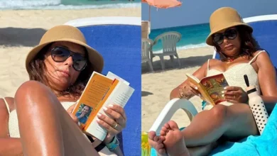 إنجي المقدم تتألق بإطلالة جريئة أمام البحر وتعليقات الجمهور - صور