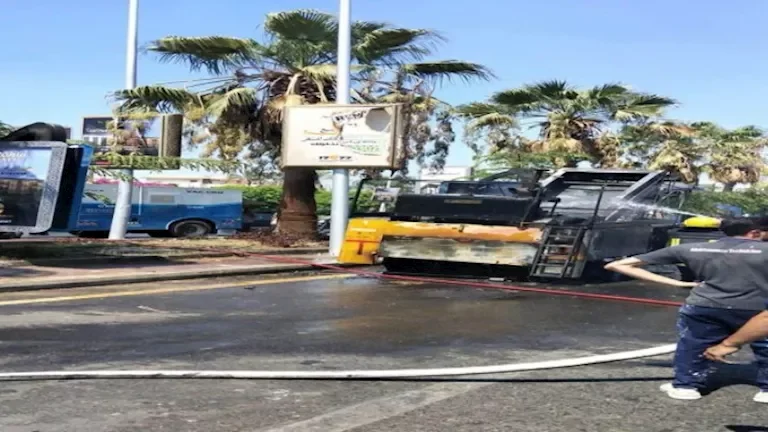 السيطرة على حريق في معدة نظافة بالشيخ زايد دون تسجيل إصابات