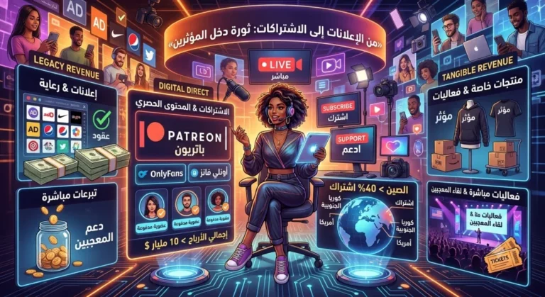 المؤثرون: تنوع مصادر دخلهم بين الإعلانات والاشتراكات