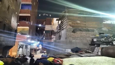 انهيار عقار مكون من 4 طوابق في حدائق القبة: صور حصرية للحادث