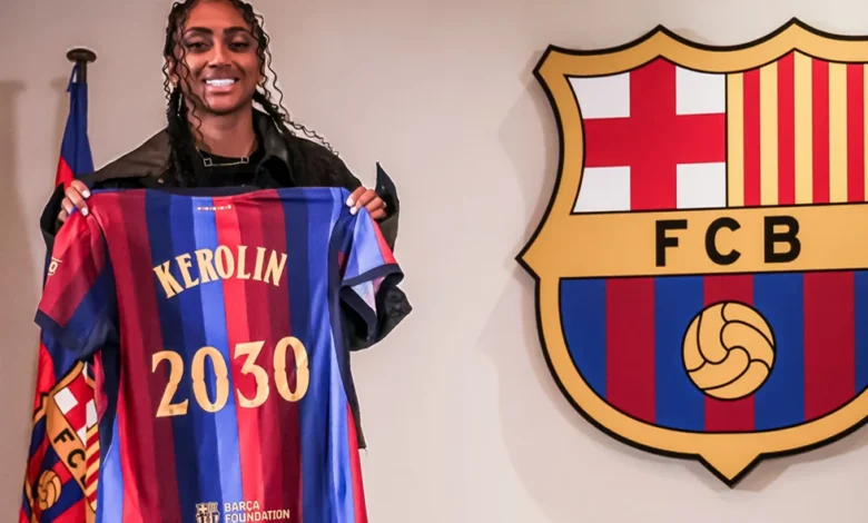 برشلونة يبرم صفقة قياسية مع البرازيلية كيرولين 1 برشلونة يبرم صفقة قياسية مع البرازيلية كيرولين