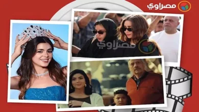 بكاء هنا الزاهد في جنازة والد تامر حسني ومعلومات عن بطلة كليب عمرو دياب