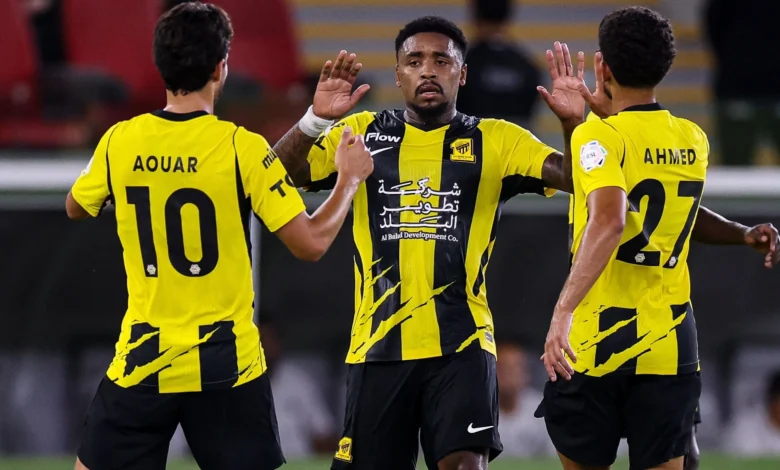 بيرجوين يقود الاتحاد لفوز تاريخي على الحزم بهاتريك رائع