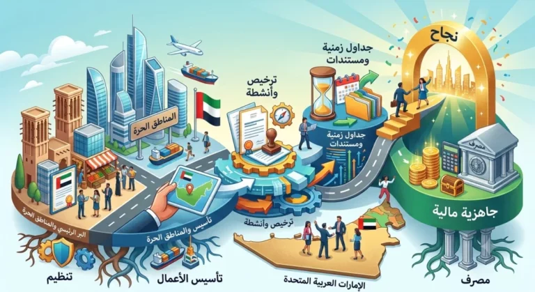 تأسيس الأعمال في الإمارات: 4 خطوات من اختيار الهيكل إلى الاستعداد المالي