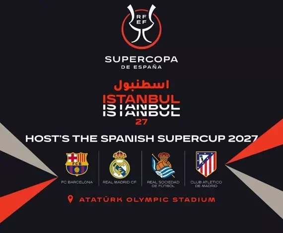 تركي آل الشيخ يعلن رعاية موسم الرياض لكأس السوبر الإسباني 2027 بإسطنبول