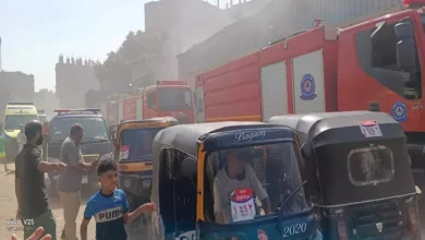 حريق يندلع في مخزن ورق بمنطقة الوراق شمال الجيزة