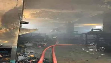 حريق يندلع في مصنع أحذية بحدائق القبة ويلتهم طابقين مع تدخل الحماية المدنية للسيطرة على النيران