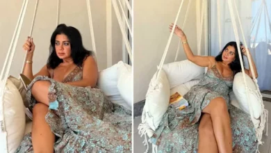 رانيا يوسف تتألق بفستان جريء على المرجيحة وتثير تفاعل الجمهور - صور
