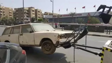 رفع 23 سيارة متهالكة في القاهرة وسحب 888 رخصة ملصق إلكتروني في مختلف المحافظات