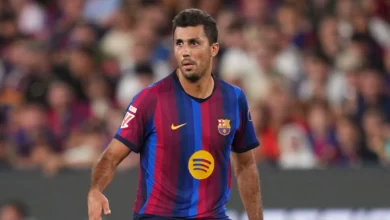 رودري يغيب عن التشكيل المتوقع لبرشلونة في مواجهة رايو فاليكانو