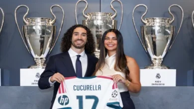 زوجة كوكوريلا تتألق خلال تقديمه رسمياً في ريال مدريد (صور)