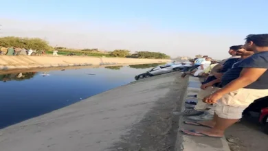 سيارة ملاكي تسقط في قاع ترعة بأوسيم والجهات المعنية تواصل البحث عن مفقودين